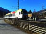 ETR 170 XXX als REX 1863 (Fortezza/Franzensfeste - Lienz) am 23.12.2015 nahe der Haltestelle Tassenbach.