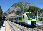 ETR 204 031 wartet in Lecco auf die Abfahrt nach Milano C.