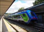 Trenitalia Hitachi  Blues  HTR412-063 in Bahnhof Trieste Centrale am 27.9.2025.