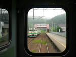Die Dônan Isaribi-Bahnstrecke noch zu Zeiten, wo sie eine JR Hauptlinie war (vor dem Bau der Hochgeschwindigkeitsstrecke im südwestlichen Hokkaidô).