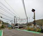 Serie 217 Eilzüge: bei Kamakura südöstlich von Tokyo.