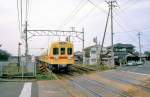 Nishitetsu-Konzern, Kaizuka-Linie (1067mm-Spur): Nishitetsu-Konzern, Kaizuka-Linie (1067mm-Spur): Zug 602/652 unterwegs auf der zwei Wochen später aufgehobenen Strecke bei Tsuyazaki, 16.März 2007. 