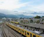 Seibu-Konzern, Chichibu-Linie: Die S-Bahnlinie ab Tokyo-Ikebukuro ist 76,8 km lang und geht ab der der Station Hannô (km 43,7) auf die Strecke durchs Chichibu-Gebirge im Nordwesten von Tokyo