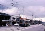 Die Strassenbahn von Kyoto.