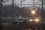 EH200 :Electoric-Loco. JR-East Chuuou-Line.EH200-5 + OilTank cars x 17 in Hino-City,Tokyo,Japan 26.Jan.2014