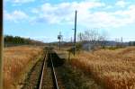 Auf der Hanasaki-Linie: Suche den Bahnhof!  Oboro, 26.Oktober 2015.