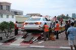 Autoverladung in der Phnom Penh Station am 18.März 2017.