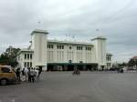 Das zur Zeit ungenutzte Bahnhofsgebäude von Phnom Penh am 06.01.2013
