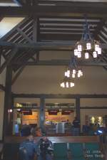 Bahnhof Jasper (Canada) - im Hintergrund die Check-In Schalter fr die Zge.