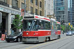 CLRV Tramzug der TTC 4126, auf der Linie 504 unterwegs in Toronto. Die Aufnahme stammt vom 23.07.2017.