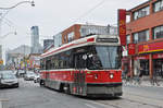 CLRV Tramzug der TTC 4053, auf der Linie 505 unterwegs in Toronto. Die Aufnahme stammt vom 22.07.2017.