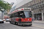 CLRV Tramzug der TTC 4055, auf der Linie 505 unterwegs in Toronto. Die Aufnahme stammt vom 22.07.2017.