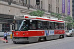 CLRV Tramzug der TTC 4110, auf der Linie 506 unterwegs in Toronto. Die Aufnahme stammt vom 23.07.2017.