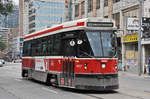 CLRV Tramzug der TTC 4037, auf der Linie 505 unterwegs in Toronto.