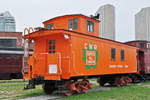 Caboose (Kombüse) der Canadian Railways mit der Nummer 79144. Die Caboose wurde 1920 von der Eastern Car Company erbaut. Im Jahre 1957 wurde sie umgebaut. Die Caboose steht heute im John Street Roundhouse in Toronto. Die Aufnahme stammt vom 22.07.2017.