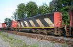 CN SD60F CLASS EF-638b 5525 vor Gterzug bei Hamilton,ON am 28.7.2009.