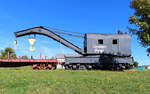 Schienenkran der CP im Railway Museum in Hillsboro, New Brunswick. Hillsborough, 6.10.2019