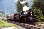 BCR- Dampfsonderzug  Royal Hudson  wird am 22. Mai 1986 in Squamish von Lok 3716 (Baureihe N2 der Canadian Pacific - (CP)) ber eine Dreieck gewendet.