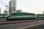 GO-Transit MP40-3C 613 bei der Ausfahrt aus dem Union in Toronto am 14.8.2009.
