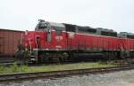 GP40 4019 (ex.NW) der Goderich & Exeter Railway am 9.8.2009 in North Bay.