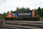 ONR (Ontario Northland Railway) SD40-2 1735 am 8.8.2009 in Englehart.