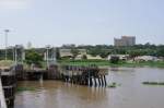 Der Eisenbahnfhranleger in Kisumu am 7.6.2012. Rechts liegt die Fhre MV Uhuru im Dock.