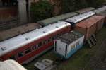 Eisenbahn Kolumbien  (abgestellte Waggons)    Bahnhof Bello in Medellin  04.07.2009