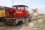 Die aus Bulgarien stammende MDD3-01 erledigt normalerweise den Rangierverkehr im nahegelegenen Gterbahnhof.