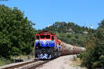 2062 112 und 2062 119 mit dem Tv 60340 (Solin - Zagreb Zapadni Kolodvor) bei Primorski Dolac 30.8.21