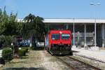 7122 013 steht am 31.08.2013 als 5702 im Bahnhof Zadar bereit fr die Fahrt nach Knin.