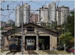 H 1061 005 + 1061 109 stehen im Heizhaus in Rijeka 23.07.2012