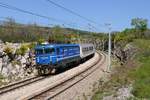 1141 377 (HR-HZPP 91 78 1141 377-7) mit Pu4000 bei Skrljevo am 21.04.2019 