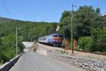 1141 376 mit dem 4001 Rijeka - Zagreb am 10.07.2015 in Draga