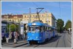 Strassenbahn Zagreb ZET. CKD Tatra 487 und und Anhnger 856. (03.07.2013)