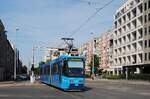 Zagreb: Tw.2113 in der Maksimirska Cesta kurz vor der Endstelle Park Maksimir.