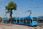 Zagreb: Tw.2291 erreicht in der Maksimirska Cesta die Zwischenendstelle Dubrava. (24.05.2026)
