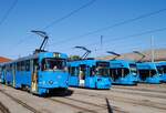 Zagreb: Am 12.09.2026 fand in der Remise Tresnjevka ein "Tag der offenen T�r" statt, bei dem auch die derzeit eingesetzten Fahrzeugtypen recht fotogen pr�sentiert wurden.