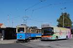 Zagreb: Als Zubringer vom Stadtzentrum zum "Tag der offenen T�r" in der Remise Tresnjevka wurde auch die Oldtimerlinie 21 eingerichtet.