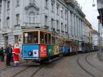 Typ M-24 bekannt als Weinachten-tram, in der Praka Strae.