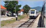 In Padene begegnen wir dem ICN 521 mit dem einzigen betriebsfhigen 7123 007. (03.07.2013)