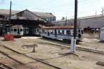 Der Bahnhof Hershey (Camilo Cienfuegos) mit abgestellten Z�gen am 06. April 2011