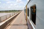 Die Eisenbahn in Laos beschrnkt sich zur Zeit auf eine Strecke mit 3,50 Km und einen Bahnhof.