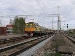 DR1A-198.3/DR1A-400.7 whrend eine Rangierfahrt auf Bahnhof Riga Pasazieru am 3-5-2010.