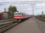 DR1A-246.4/DR1A-246.3 mit Regionalzug 601RJ Daugavpils-Riga Pasazieru auf Bahnhof Riga Pasazieru am 3-5-2010.