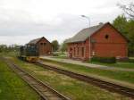 Schmalspurzug nach Gulbene in Aluskne am 18.5.09