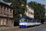 T6B5 35098 + 35108 in der Maskavas iela an der Haltestelle Lubanas iela / 3. tramvaju depo. (06.08.2019)