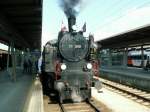 Mit der ehem. Schaaner Denkmalslok  der BB,77.250(1927)ex.BB 629.65
und 2 Zweiachsern auf einer Extrafahrt nach Schruns/Montafon.Bludenz 19.09.10