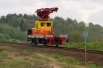 Baufahrzeug vor Jonava (07.05.2009)