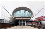 Futuristisch -    Der neue Bahnhof Belval-Université in Esch-sur-Alzette (Luxemburg).