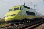 Am 13.04.2007 hat der TGV 503 den Bahnhof Luxemburg soeben mit Fahrtziel Paris-Est verlassen.